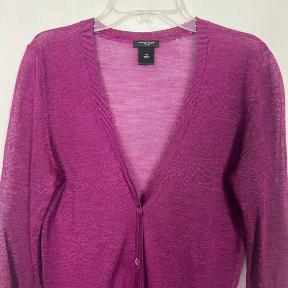 Ann Taylor 3/4 Sleeve Lightweight Cardigan Sweater Size XS - Picture 3 of 10
